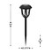 Merrick Lane All-Weather Tulip Design LED Solar Lights, Outdoor Solar Powered Lights for Pathway, Garden, & Yard - Set of 8